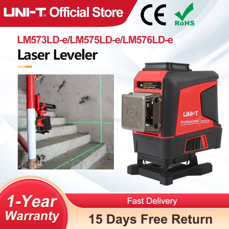 Green Beam Laser Level 12 Line - UNI-T LM573LD-E 12/16ライン レーザーレベル グリーンビーム 自動水平調整