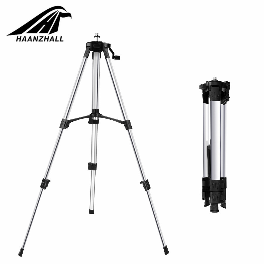 Laser Level Tripod Stand 1.5M - HAANZHALL レーザーレベル用三脚 高さ調整可能 厚手アルミ製三脚スタンド セルフレベリング用 1/1.5m