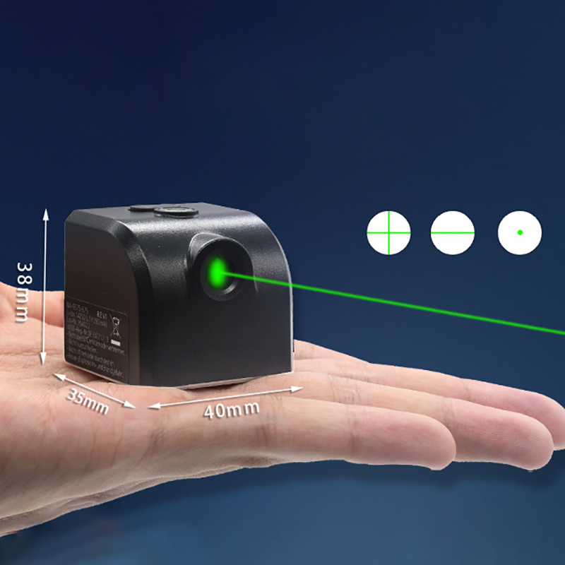 Laser Level Rechargeable Usb - ミニUSB充電式レーザーレベル,小型レーザー赤外線ロケーター,グリーンライト