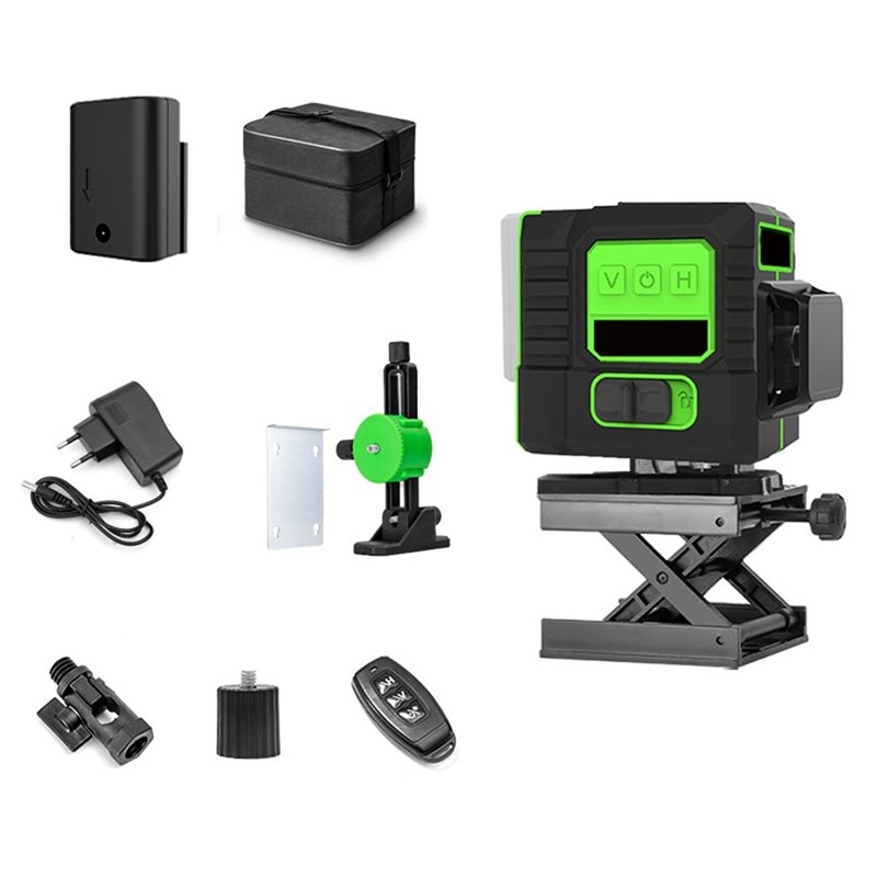 Laser Level Outdoor Bright Green - KYCOR 超高輝度 12ライン グリーンレーザーレベル 360 °