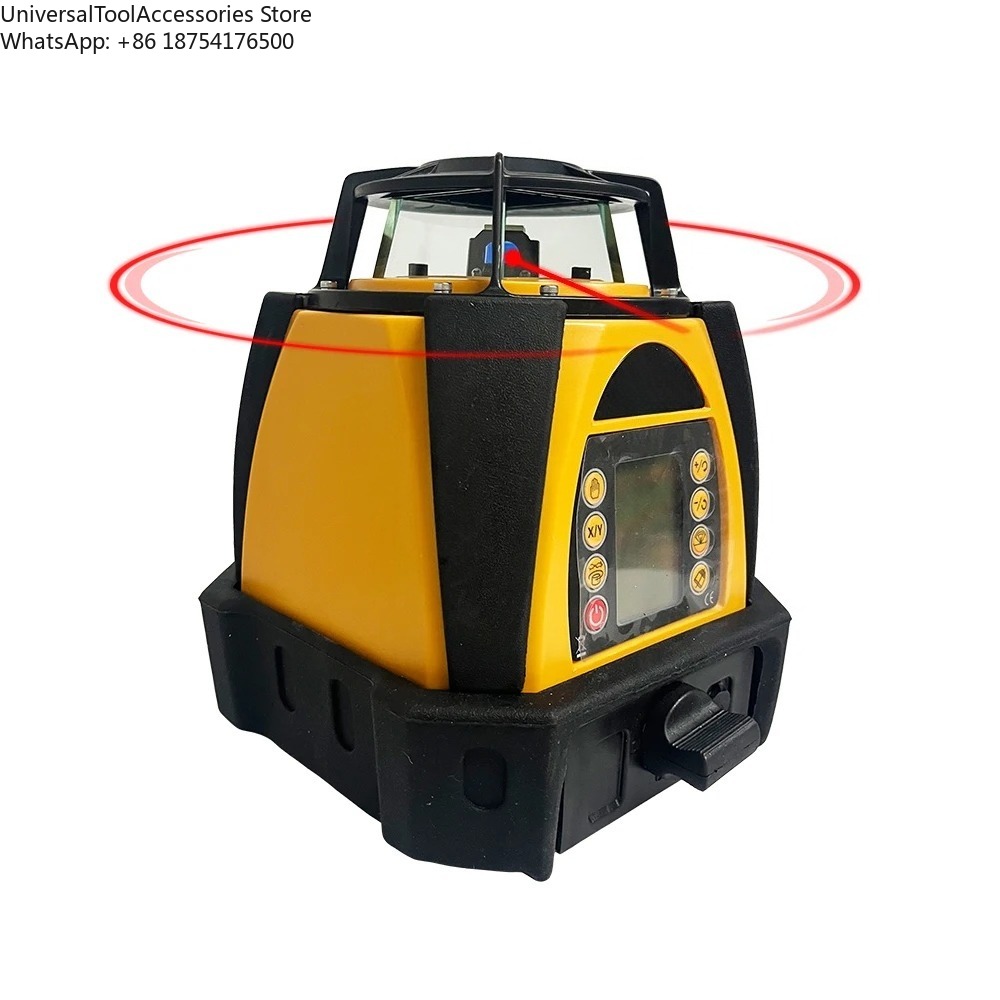 Rotary Laser Level 500M Range - 207R セルフレベリング回転レーザー 500m 作業範囲赤色ビーム回転レーザーレベル LCD 付き