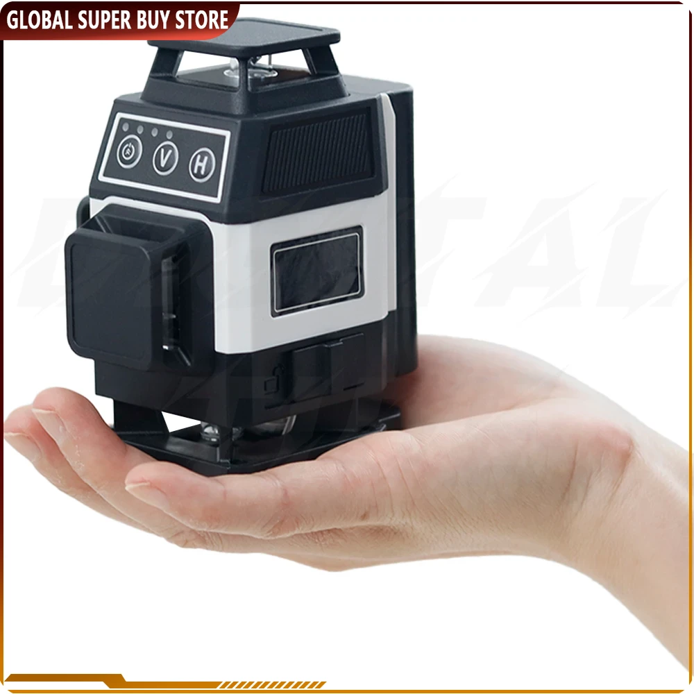 Laser Level 3D Cross Line Self Leveling - ミニレーザーレベル 12/16ライン 3D/4Dレベル 自動水平調整 360度 °