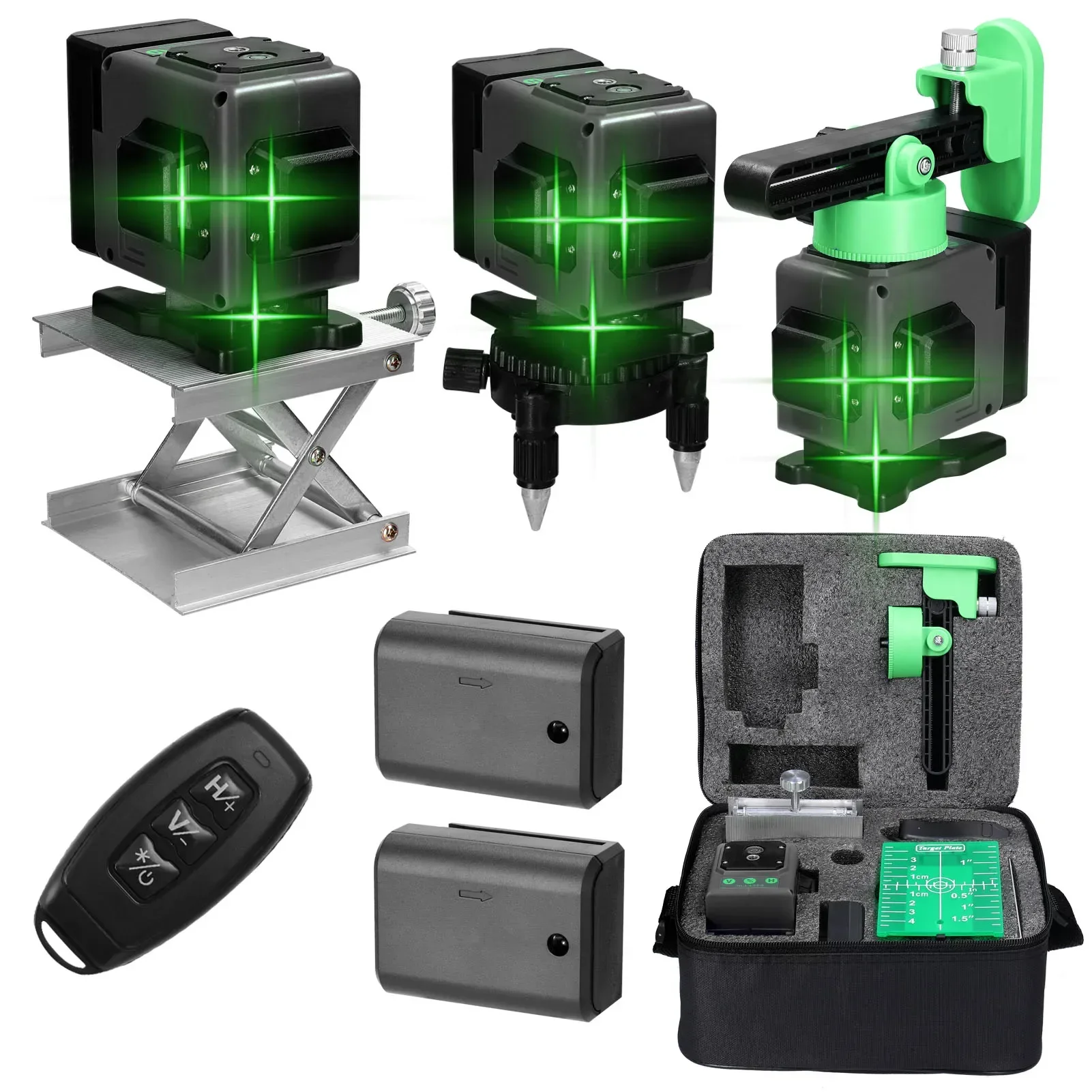 Laser Level Rechargeable Usb - ホットセールレーザーレベル3 ° セルフレベリングマシン USB充電式リチウム電池 レベリングツール 垂直水平線付き