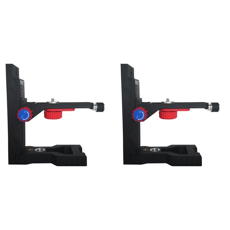 Line Laser Level Magnetic Bracket - A20F-2X レーザーレベル用マグネットブラケット L字型調整可能 5/8インチマウントアダプター ラインレーザー位置決めベース
