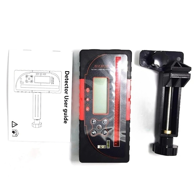Laser Level With Receiver Detector - 高精度 JP1700 デジタル受信機 ロータリーレーザーレベル屋外用 クランプ付きハンドヘルド検出器