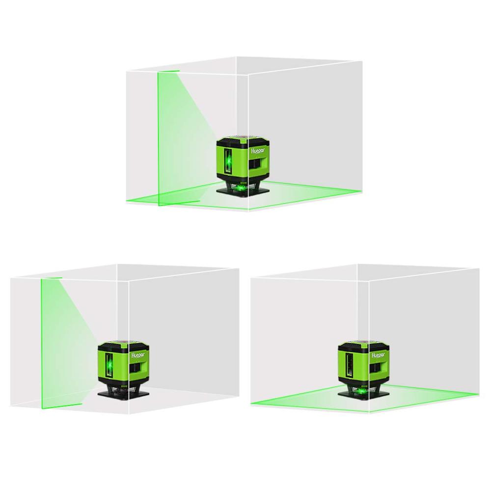 Cross Line Laser 360 Degree - Huepar FL360G タイル用、360 度水平ライン 130 度、5