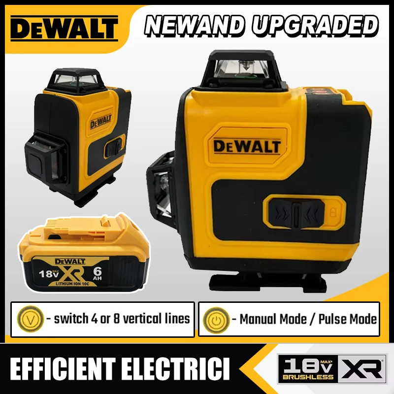 Laser Level 4D 16 Line Green - Dewalt レーザーレベル 360 グリーン 16 ライン