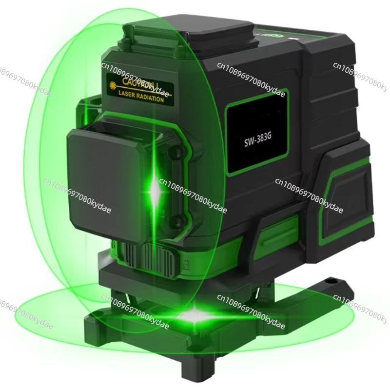 Laser Level 3D Cross Line Self Leveling - レーザーレベル用三脚 ミニグリーンクロス 12ライン 自動水平調整 高精度 3Dレベルレーザー