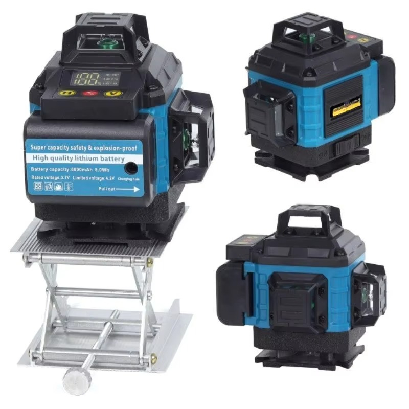 Laser Level 4D 16 Line Green - デジタル16ライン4Dグリーン卸売レーザーレベル自動水平調整360度回転レーザーレベルコンボ