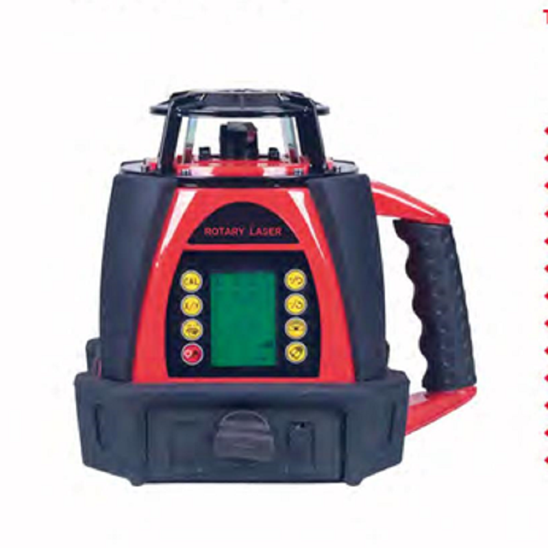 Rotary Laser Level 500M Range - Heipoe-自動レベリング付き回転式レーザーレベル,作業距離500m,LCD付きグリーンビーム,Hp207g