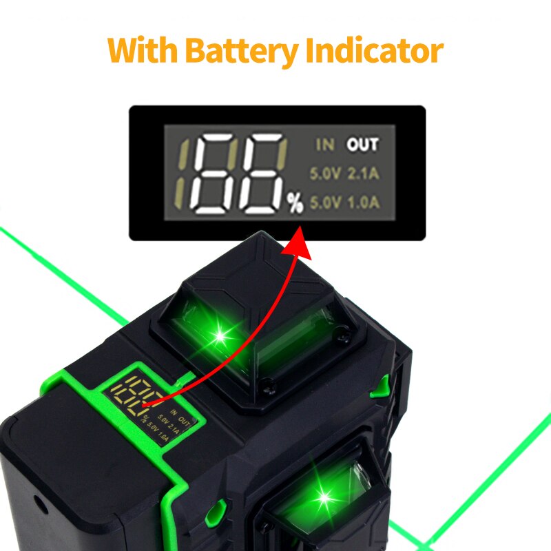 FEIDSIDE 16/12ライン グリーンレーザーレベル  - Laser Level 4D 16 Line Green のレビューと価格
