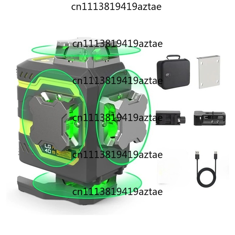 16ラインレーザーレベル 360°自動水平調整 4x360  - Laser Level 4D 16 Line Green のレビューと価格