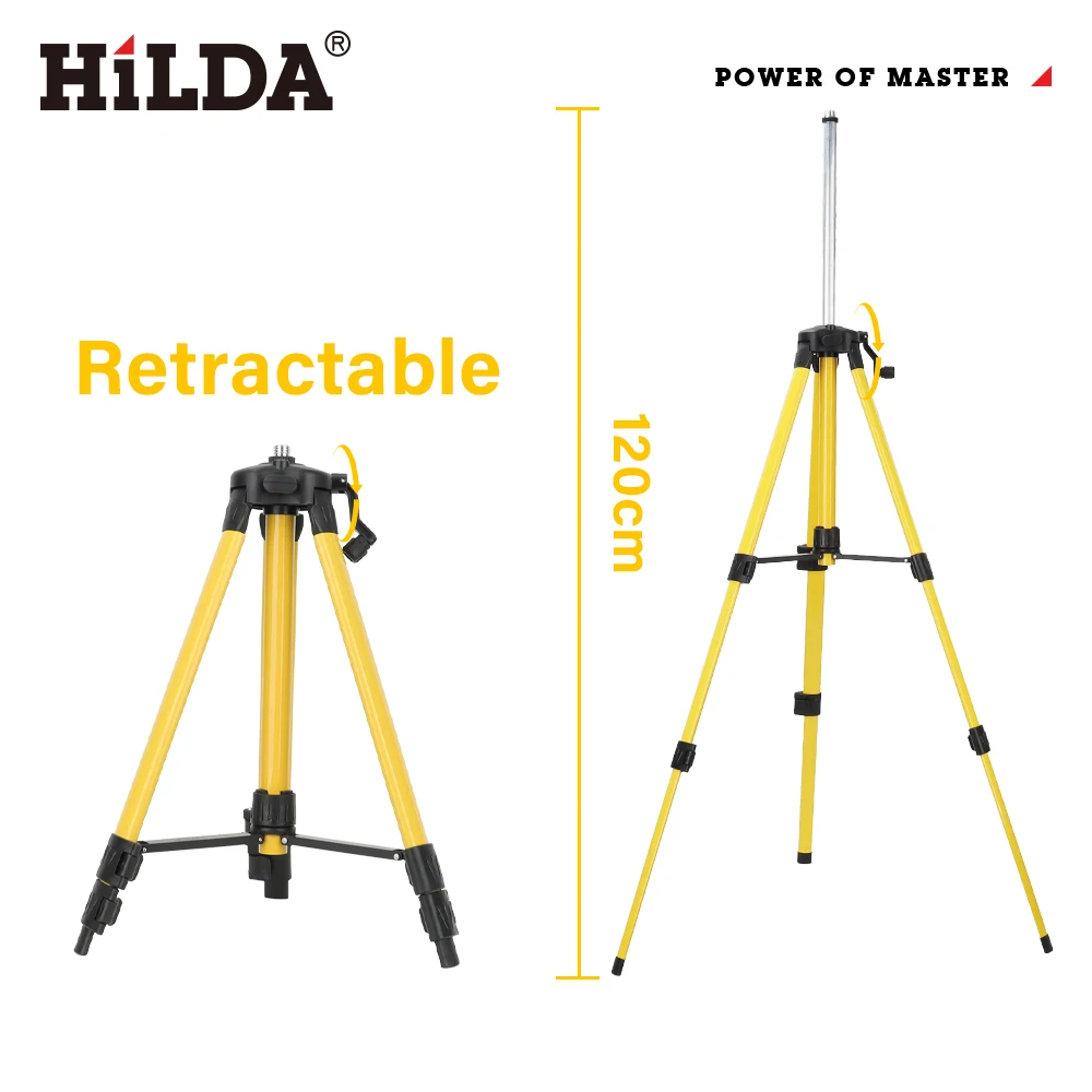 HILDA レーザーレベル三脚 1.2M/1.5M 5/8  - Laser Level Tripod Stand 1.5M のレビューと価格