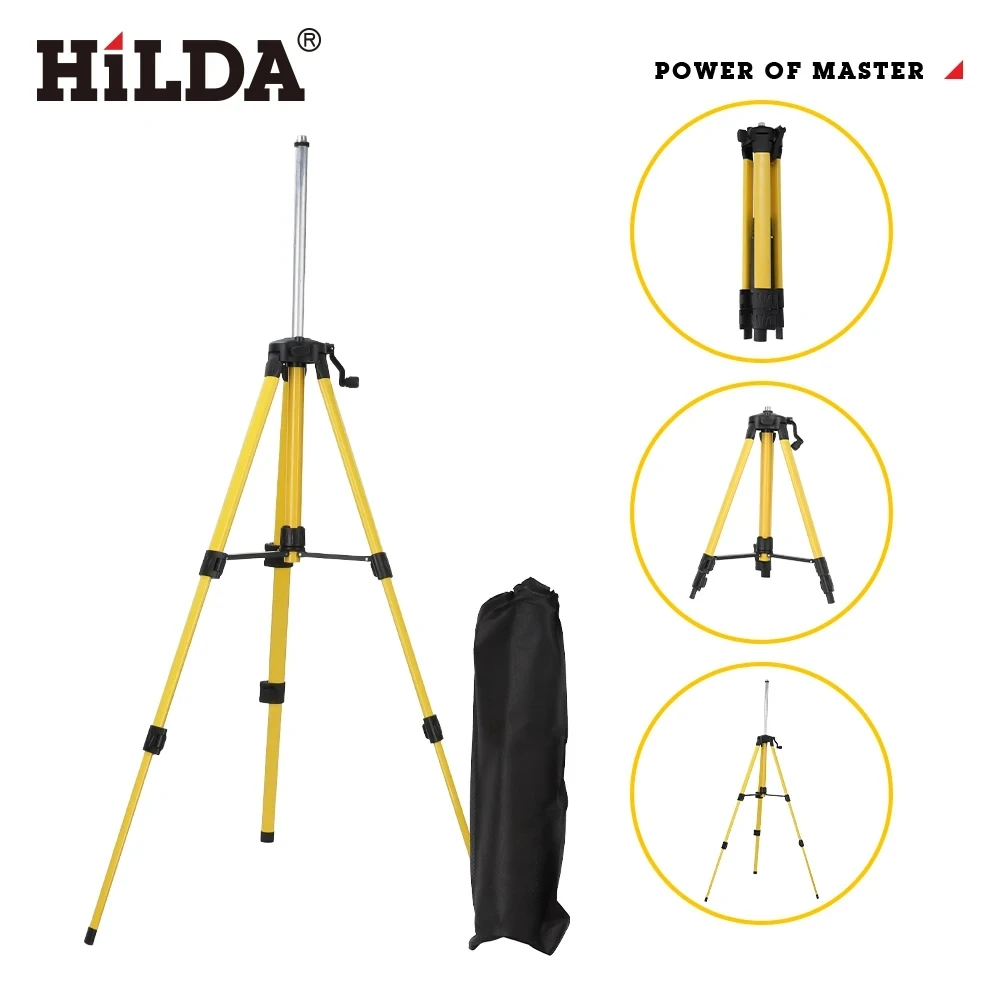 HILDA レーザーレベル三脚 1.2M/1.5M 5/8  - Laser Level Tripod Stand 1.5M のレビューと価格