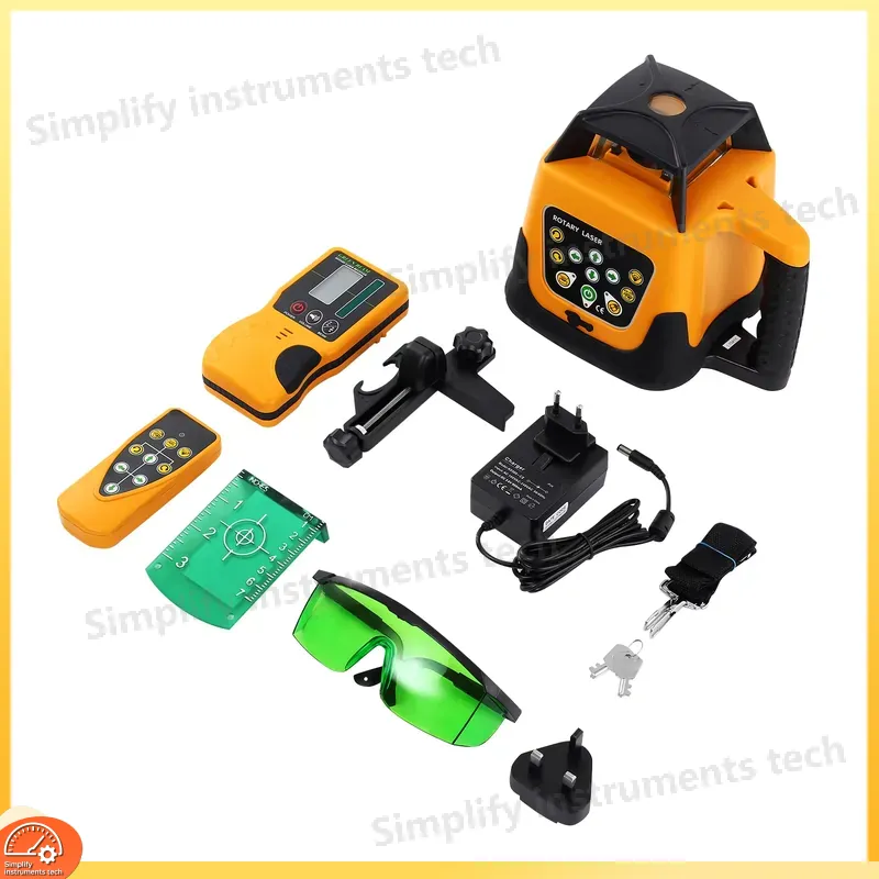 グリーンビーム回転レーザーレベル360度自動水平調整回転レー - Rotary Laser Level 500M Range のレビューと価格