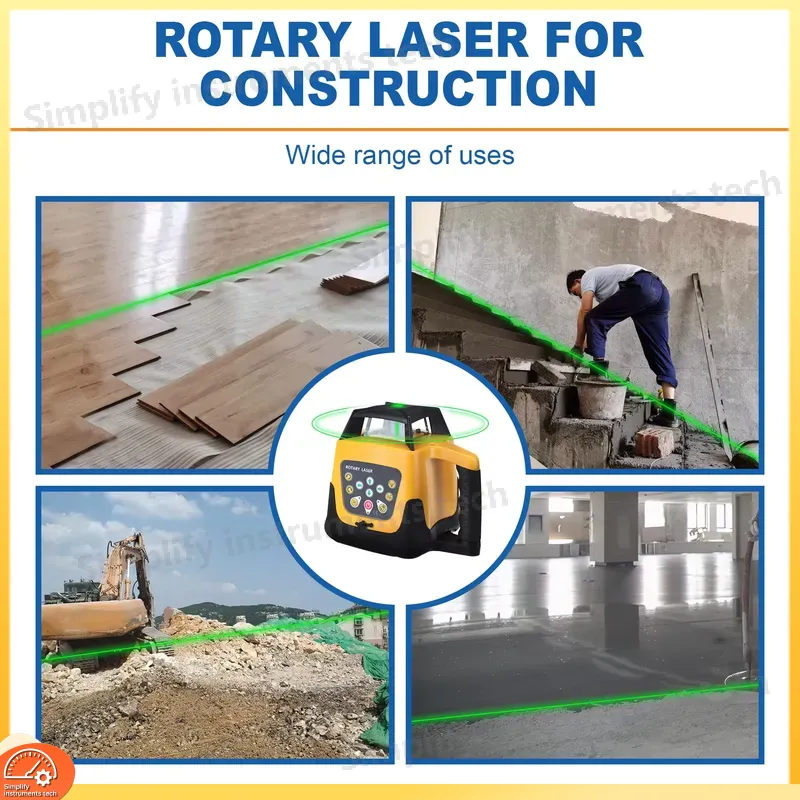 グリーンビーム回転レーザーレベル360度自動水平調整回転レー - Rotary Laser Level 500M Range のレビューと価格