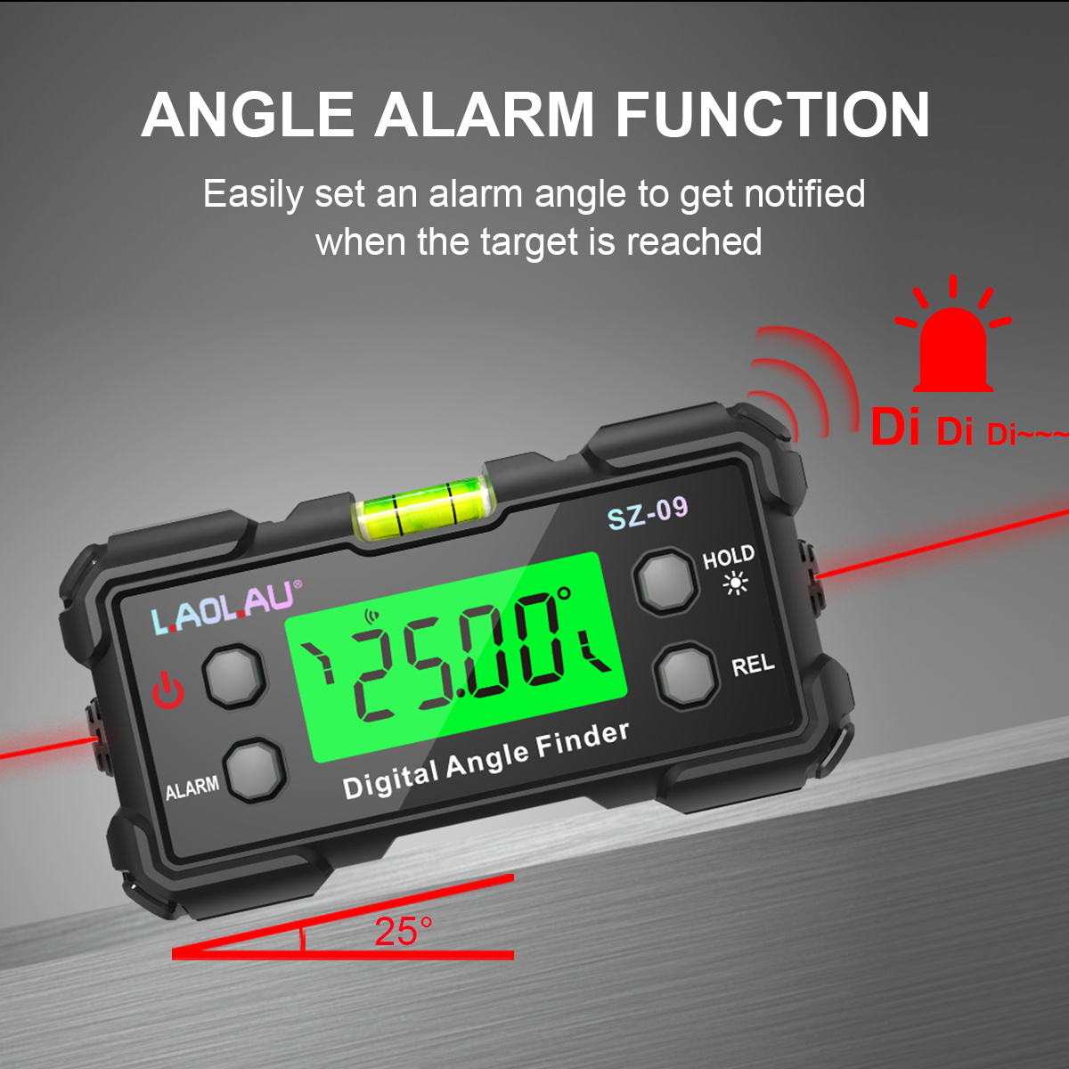 デジタルレーザーアングルゲージ USB充電式高精度傾斜計＆レ - Laser Level Rechargeable Usb のレビューと価格