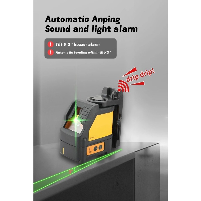 088CG 2ライングリーンレーザーレベル 自動水平調整 5 - Line Laser Level Magnetic Bracket のレビューと価格