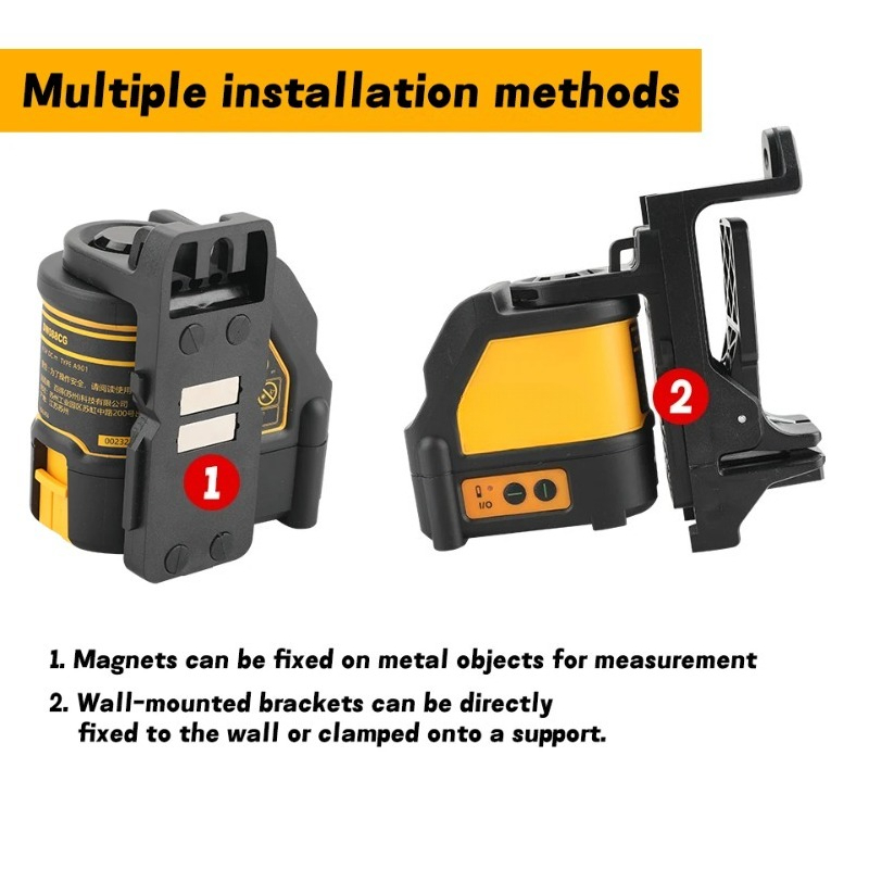 088CG 2ライングリーンレーザーレベル 自動水平調整 5 - Line Laser Level Magnetic Bracket のレビューと価格