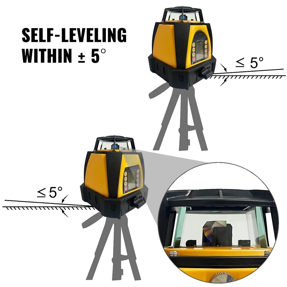 207R セルフレベリング回転レーザー 500m 作業範囲赤 - Rotary Laser Level 500M Range のレビューと価格