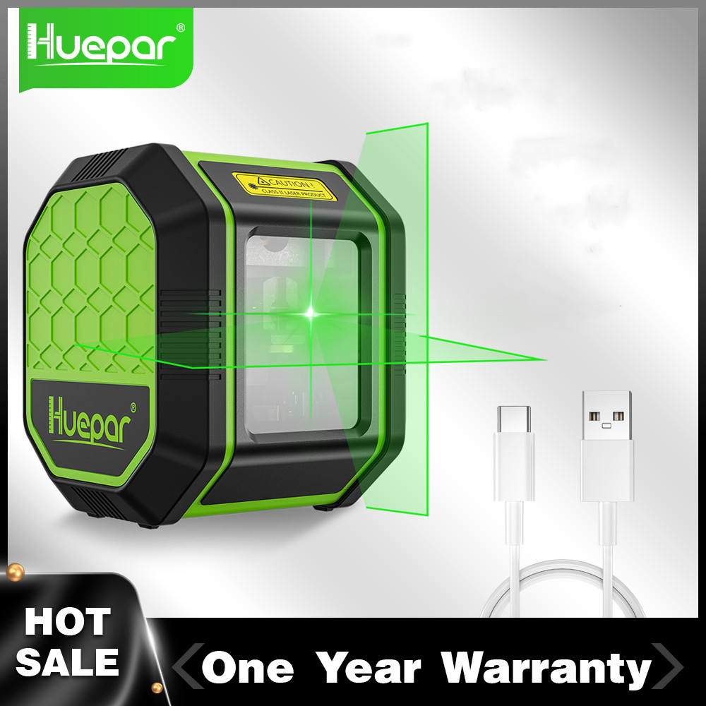 Huepar-グリーンビームosramレーザーレベル,充電式 - Laser Level Rechargeable Usb のレビューと価格
