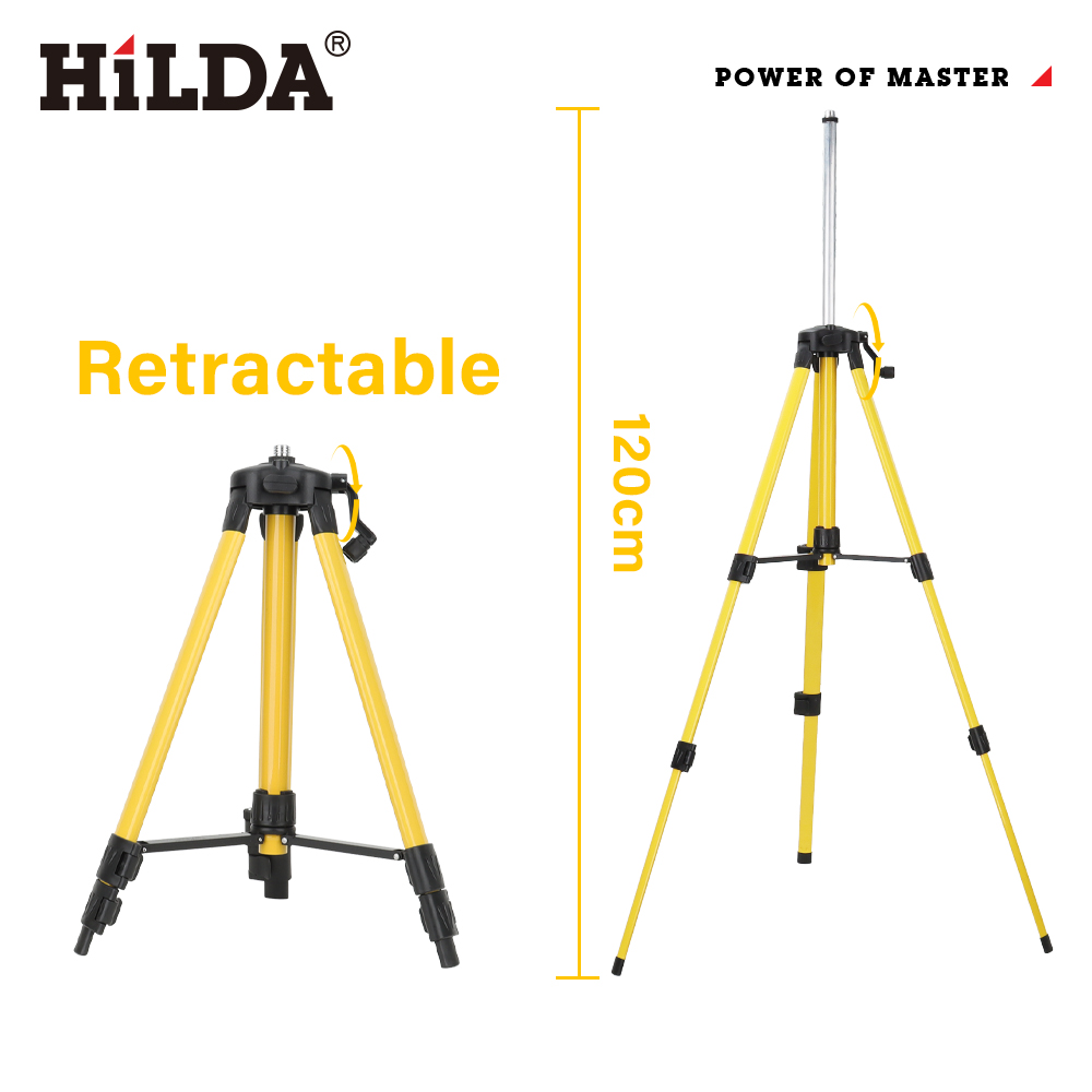 HILDA レーザーレベル三脚 5/8 インチインターフェー - Laser Level Tripod Stand 1.5M のレビューと価格