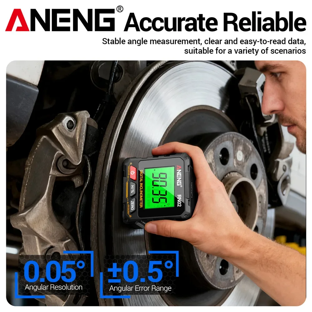 磁気式デジタル角度測定器 ANENG RN03 レーザー傾斜 - Laser Level Rechargeable Usb のレビューと価格