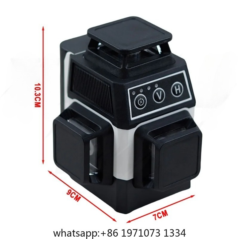 ミニ3D 12ラインレーザーレベル 自動水平調整 360°水 - Green Beam Laser Level 12 Line のレビューと価格