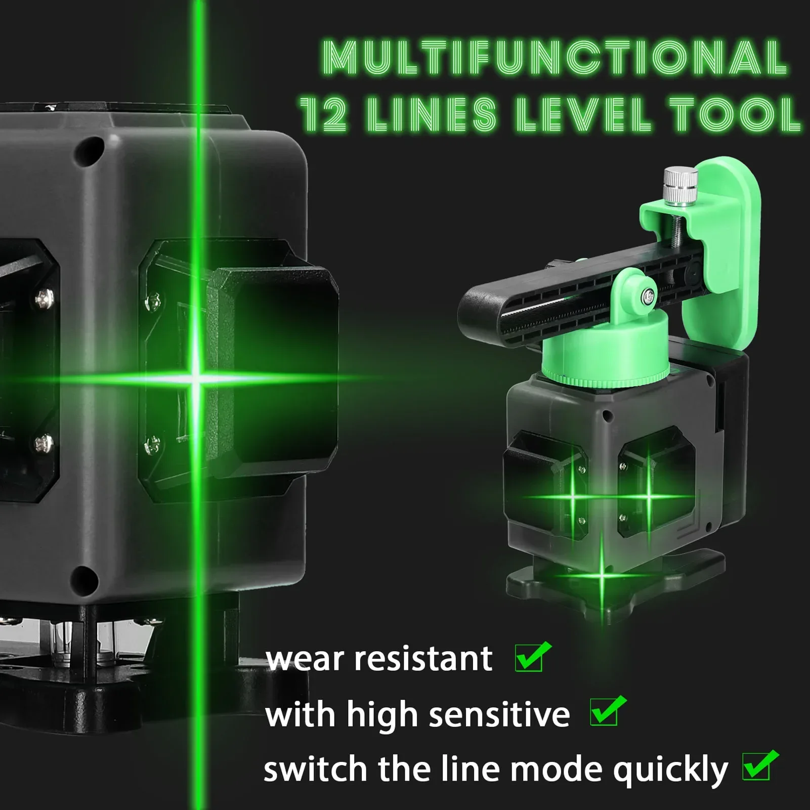 ホットセールレーザーレベル3 °   セルフレベリングマシン - Laser Level Rechargeable Usb のレビューと価格