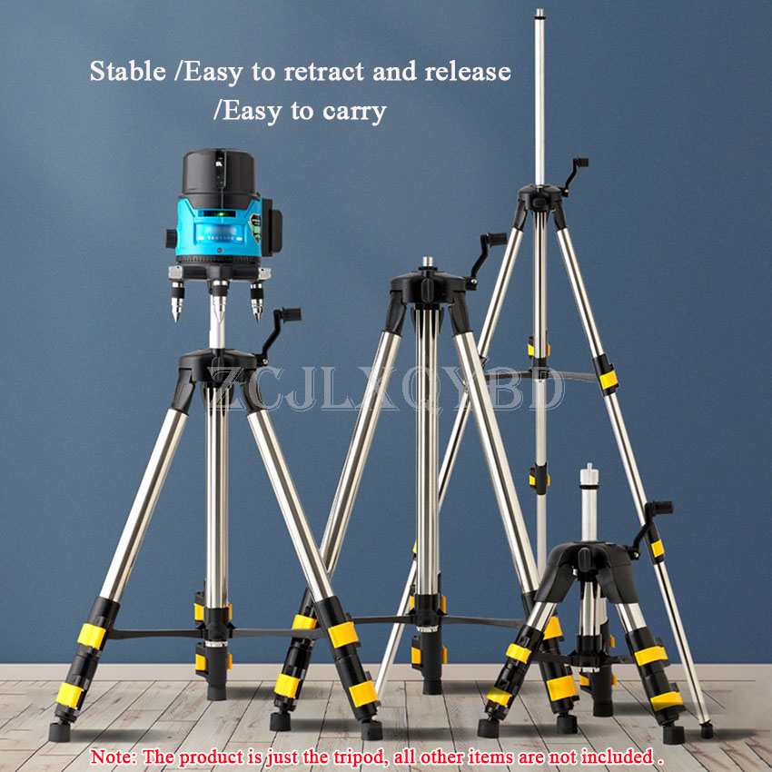 ステンレス製延長バー付き三脚スタンド。0.45m、1.2m、 - Laser Level Tripod Stand 1.5M のレビューと価格