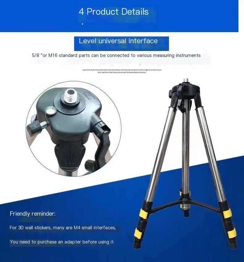 高さ調節可能な三脚スタンド,ステンレス鋼,延長バー,レーザー - Laser Level Tripod Stand 1.5M のレビューと価格