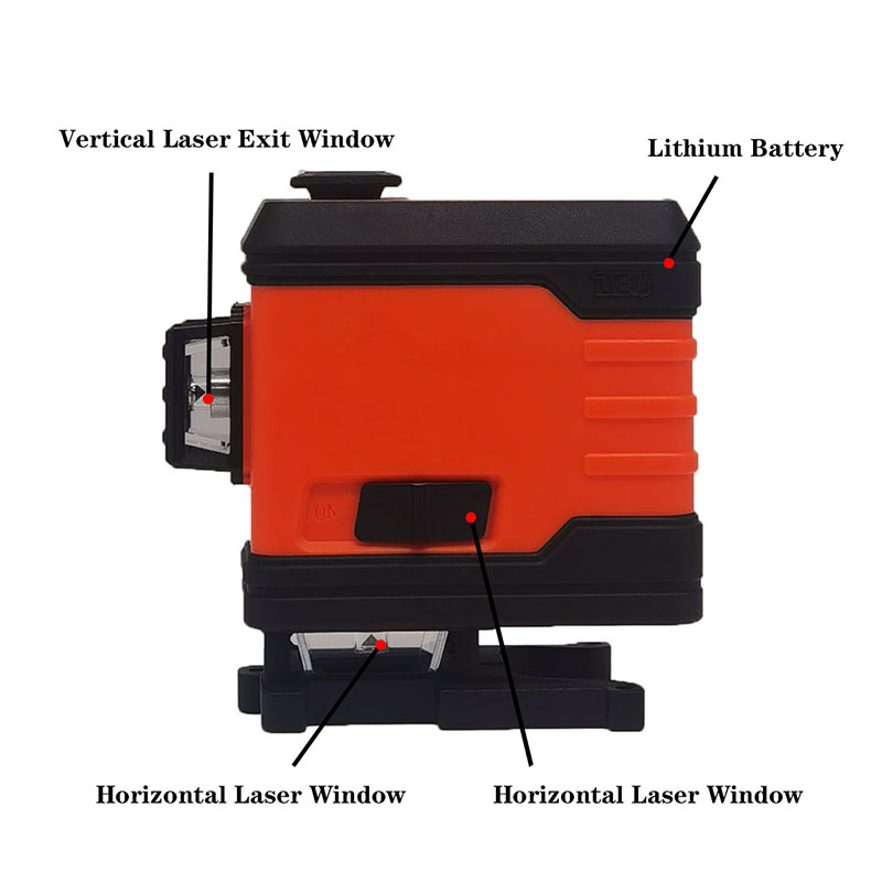 3Dグリーンレーザー、自動水平調整機能付き、360度回転、1 - Green Beam Laser Level 12 Line のレビューと価格