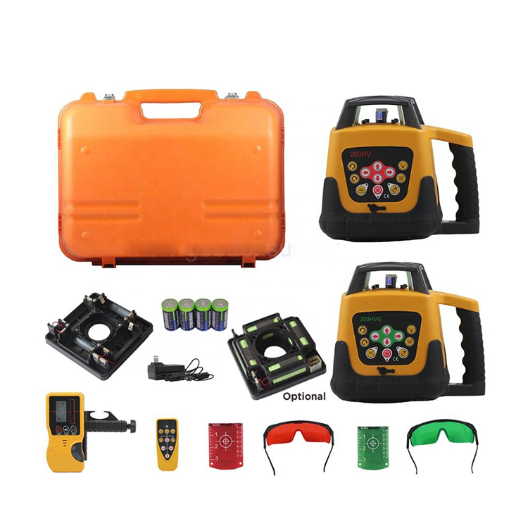 自動水平調整機能付き、500mの測定範囲、360度回転式レー - Rotary Laser Level 500M Range のレビューと価格