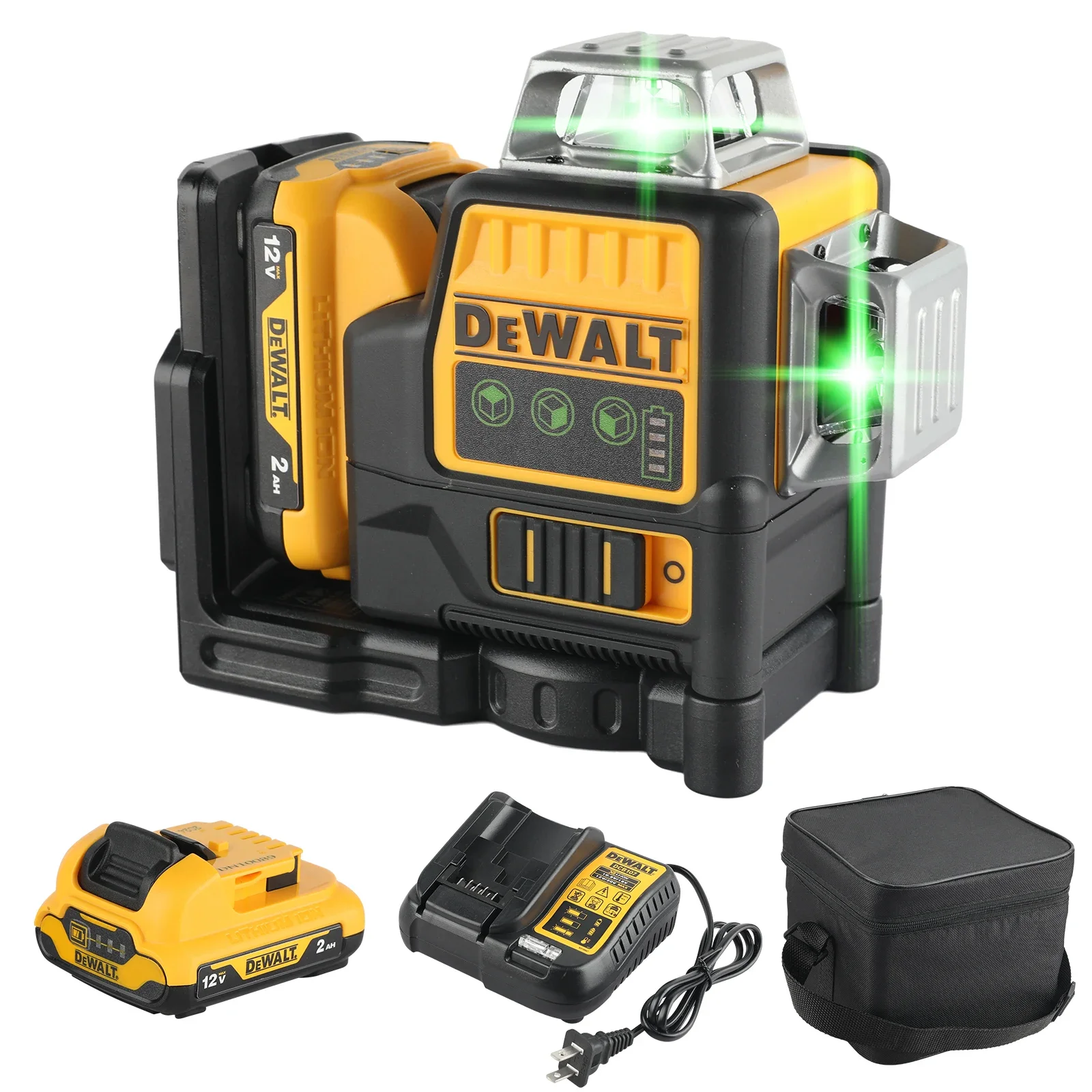 DEWALT DW089LG コードレス グリーンラインレー - Line Laser Level Magnetic Bracket のレビューと価格