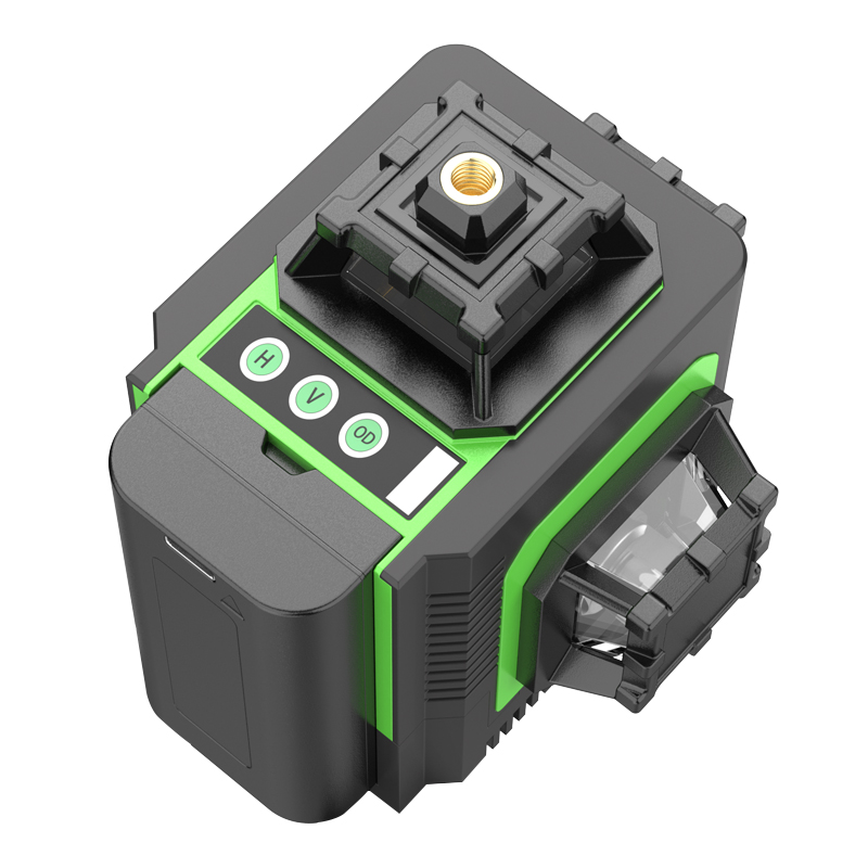 新しい12ラインLCDスクリーンディスプレイレーザーレベル、 - Green Beam Laser Level 12 Line のレビューと価格