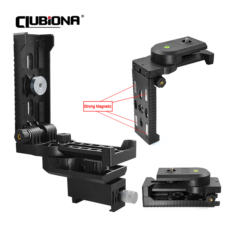 壁掛け式360度回転磁気ブラケット器具ホルダー（1/4インチ - Line Laser Level Magnetic Bracket のレビューと価格