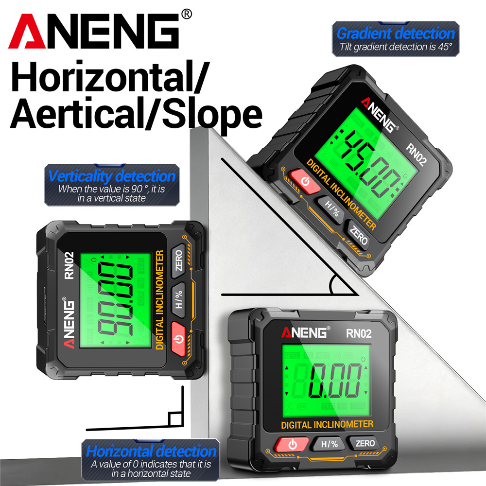 ANENG RN02 磁気デジタル角度計 USB充電式角度計 - Laser Level Rechargeable Usb のレビューと価格